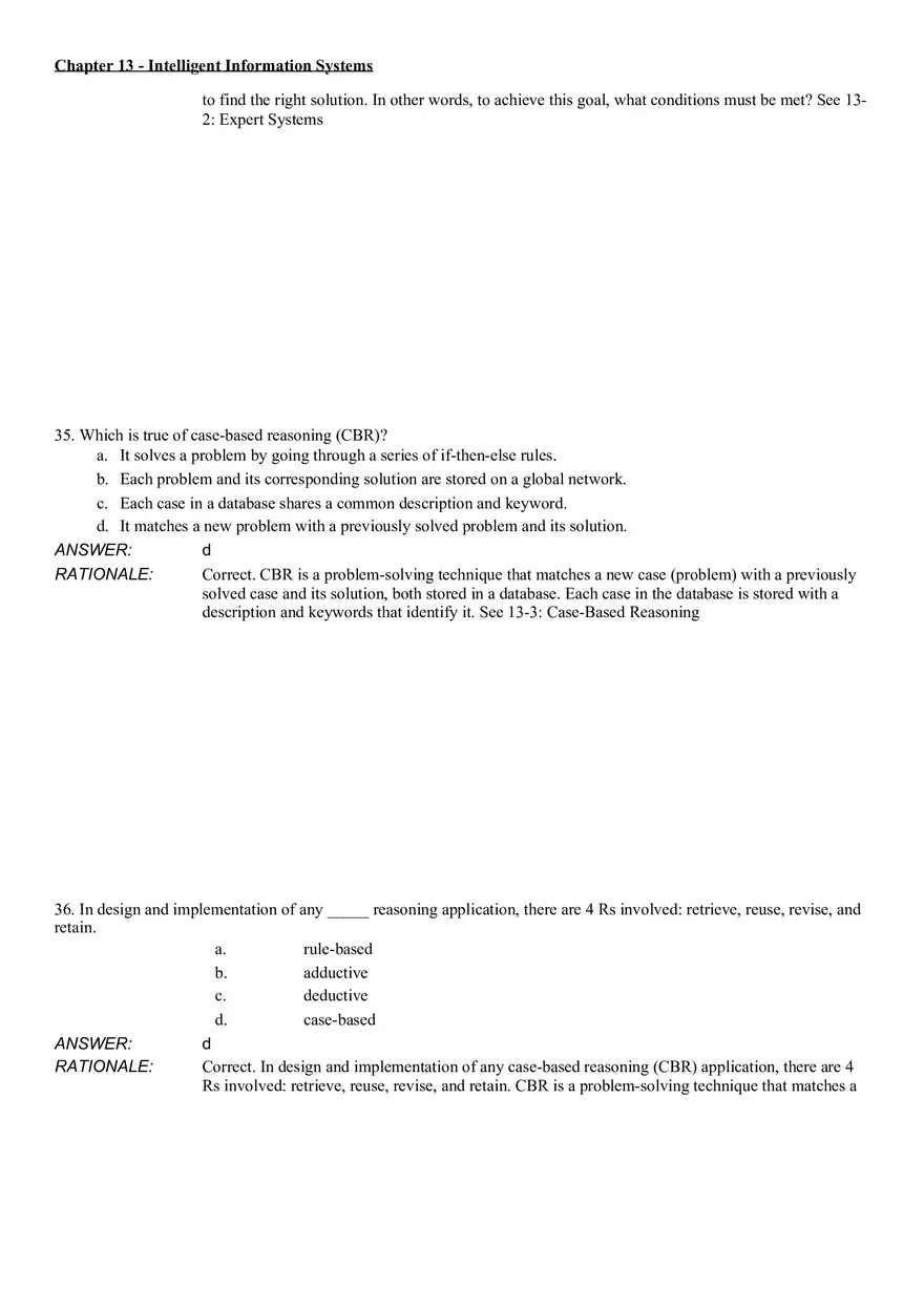 Intelligent Information Systems Answer Key 2 - Page 7