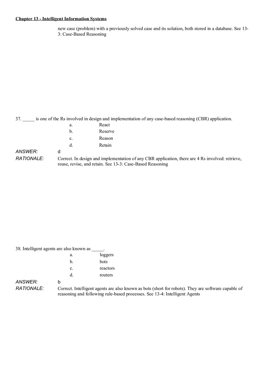 Intelligent Information Systems Answer Key 2 - Page 8