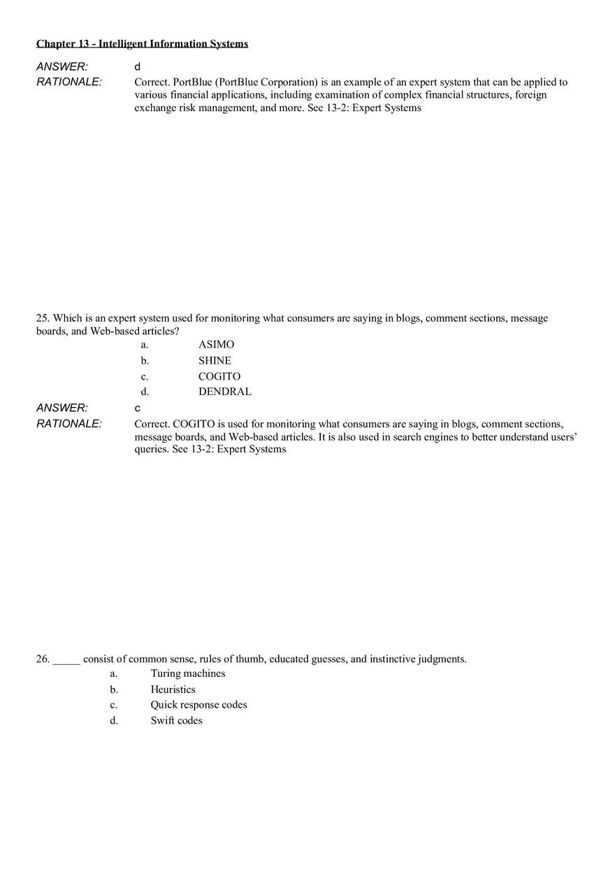 Intelligent Information Systems Answer Key 2 - Page 2