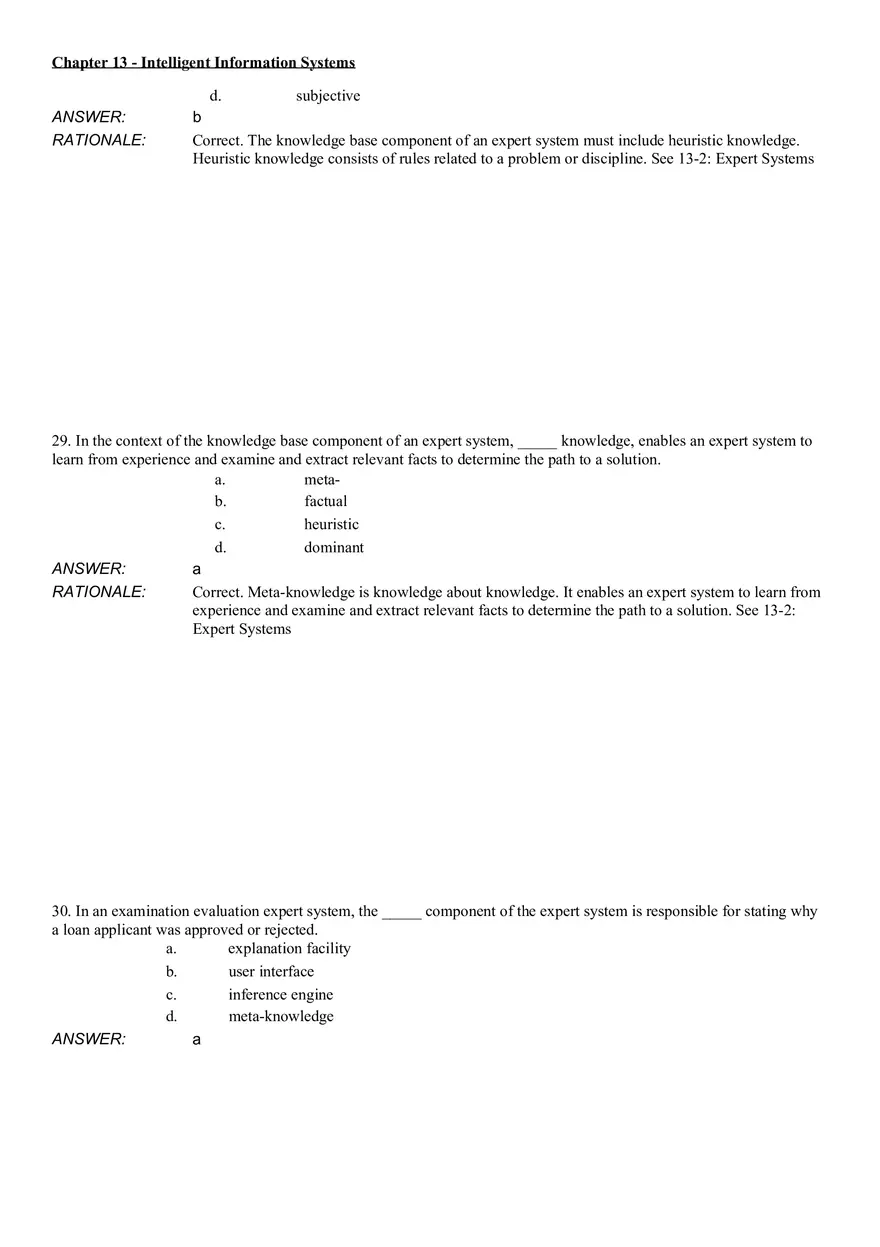 Intelligent Information Systems Answer Key 2 - Page 4