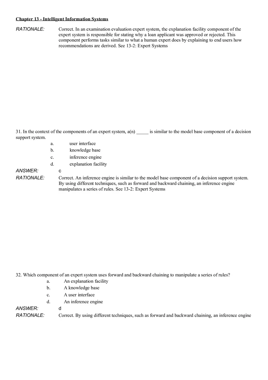 Intelligent Information Systems Answer Key 2 - Page 5