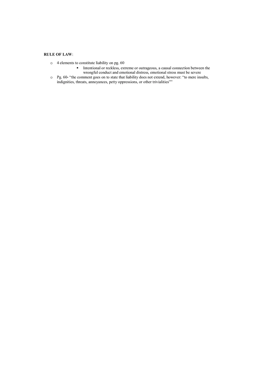 Harris Case Brief (Intentional Emotional Distress) - Page 2