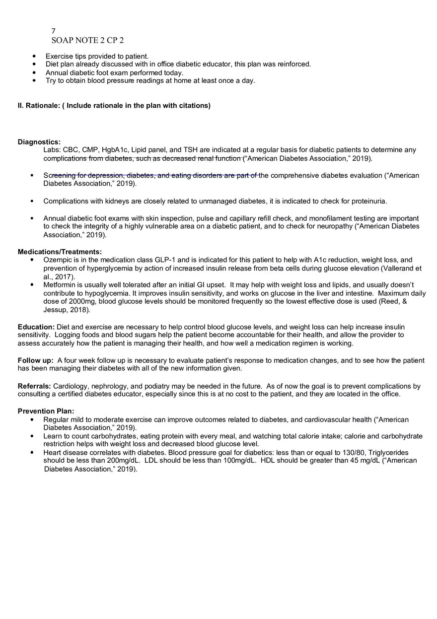 SOAP Note Requirement for Class - Page 6