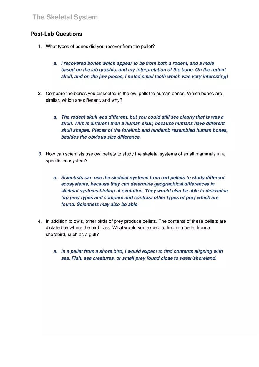 Lab 6 The Skeletal System - Page 15