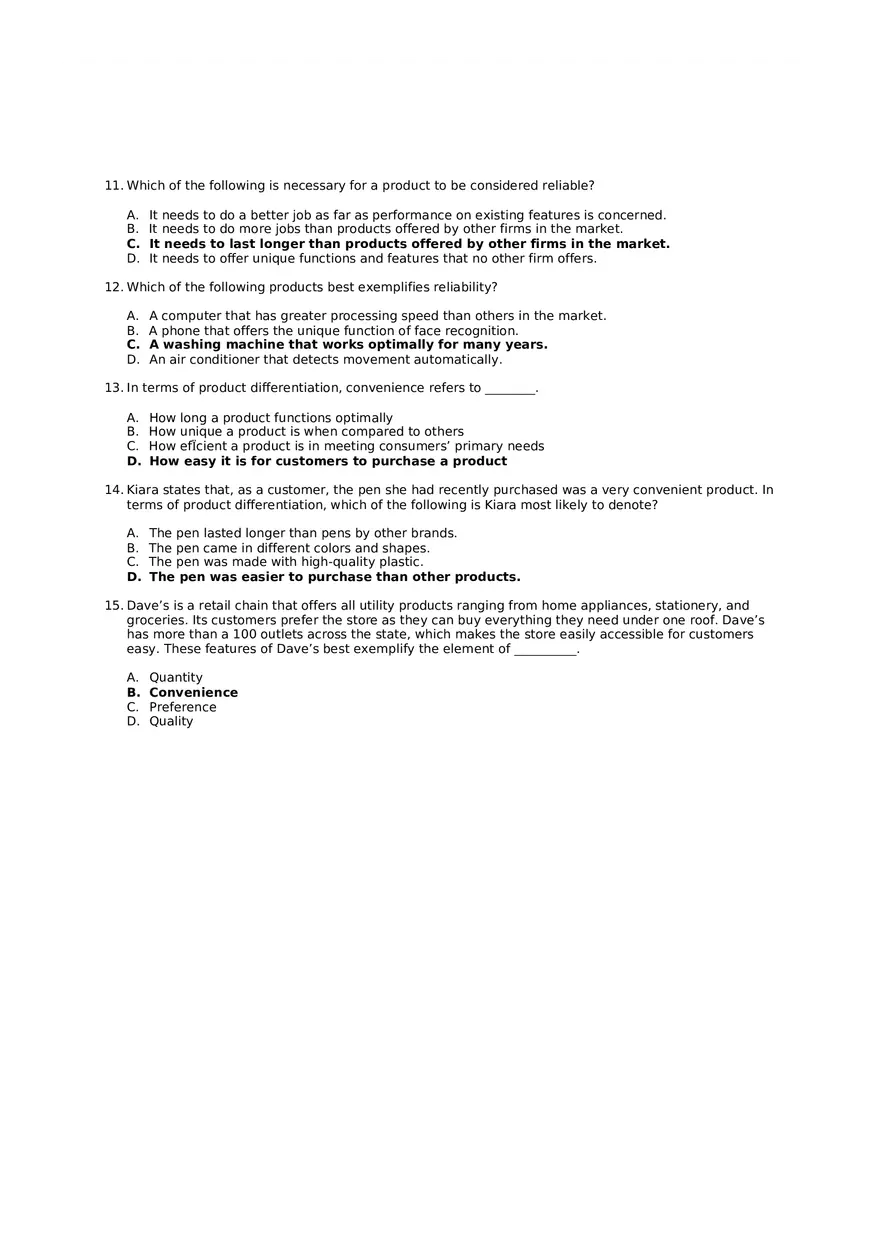 Differentiation Advantage Answer Key 2 - Page 1