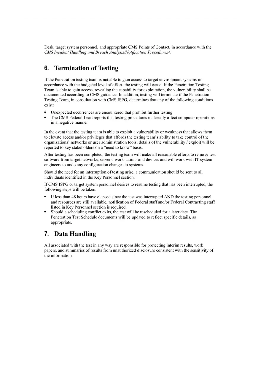 Rules of Engagement Template on Web Security - Page 7