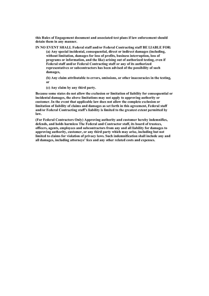 Rules of Engagement Template on Web Security - Page 9