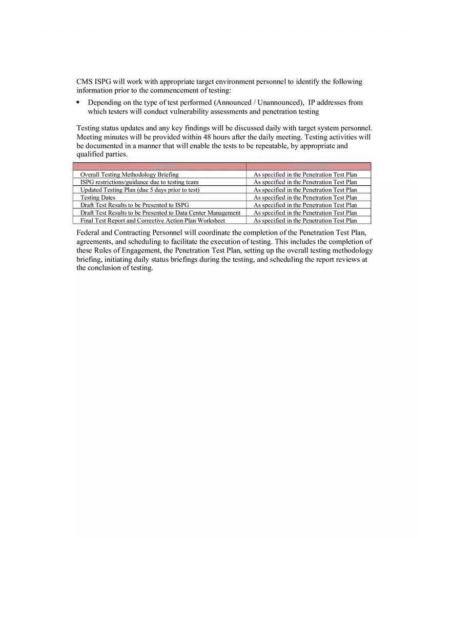 Rules of Engagement Template on Web Security - Page 5