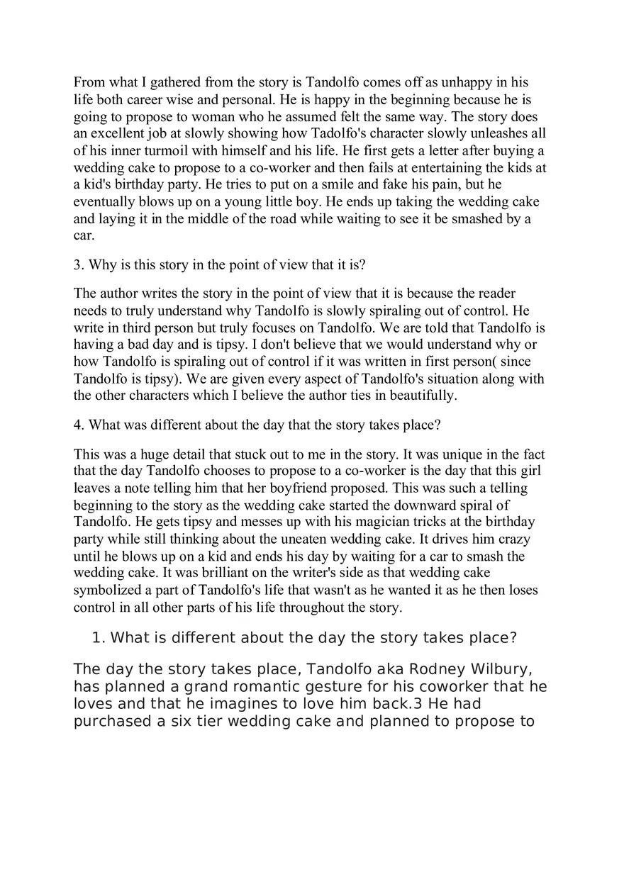 Tandolfo the Great by Richard Bausch - Page 5