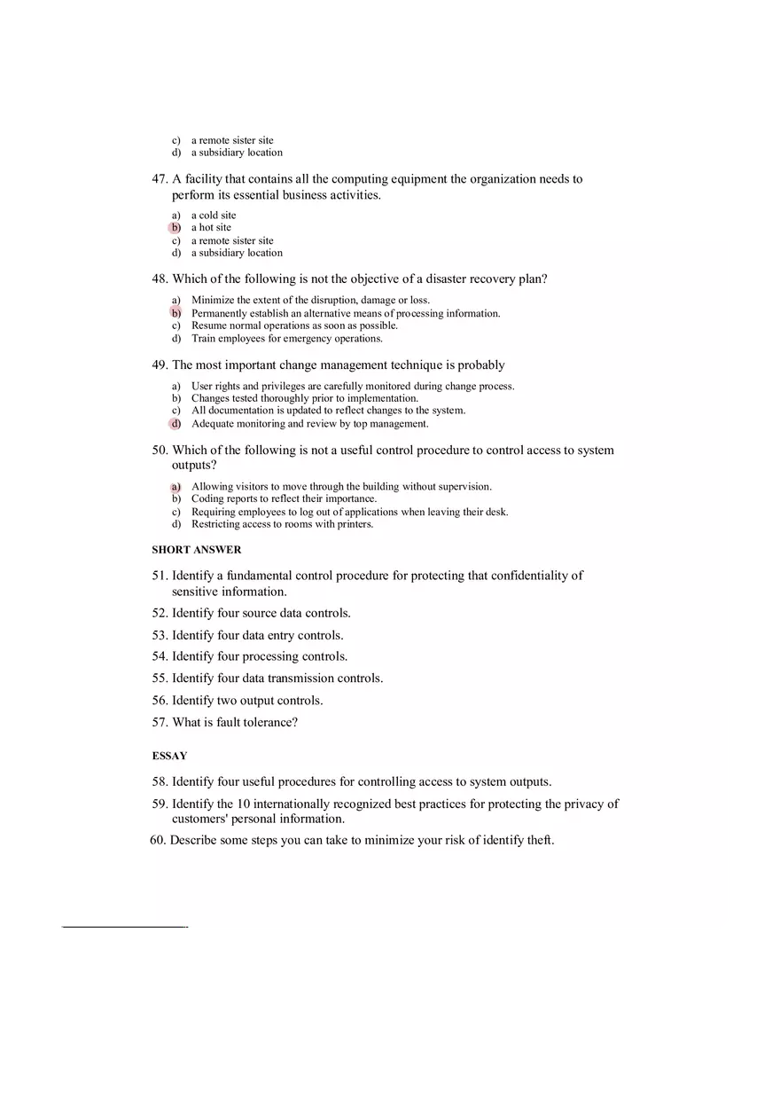Accounting Information System Answer Key Chapter 8 - Page 9