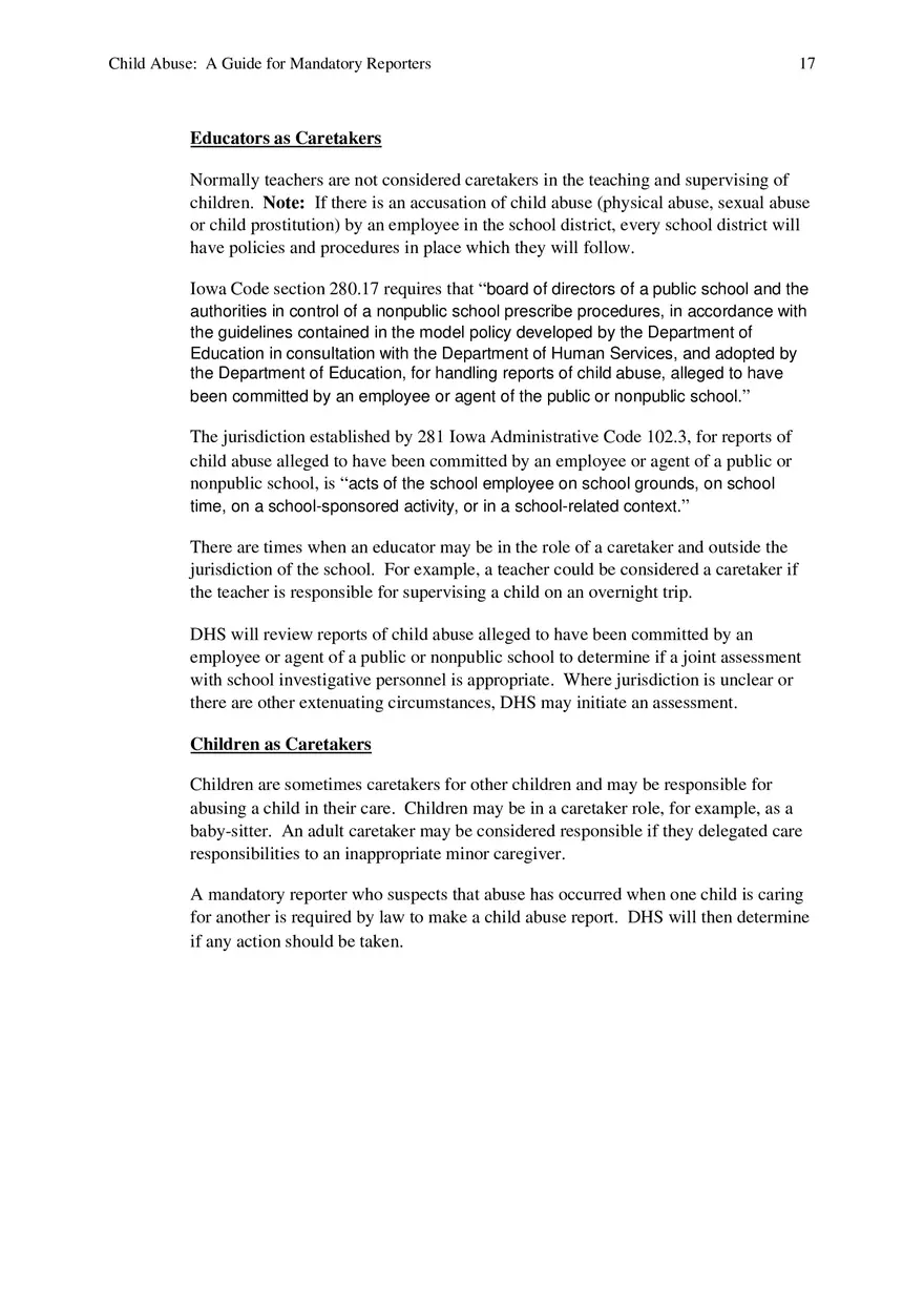 Child Abuse - A Guide for Mandatory Reporters Part 2 - Page 7