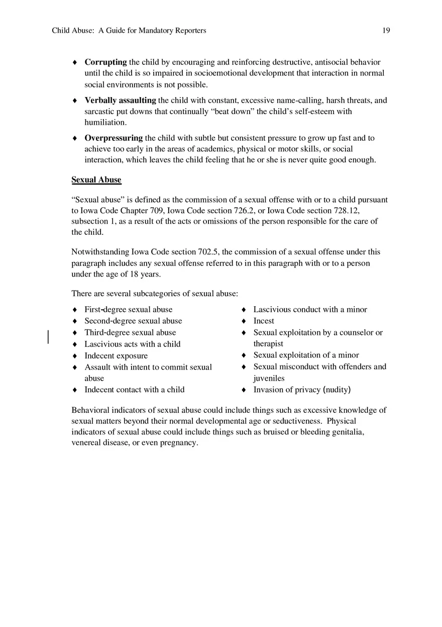 Child Abuse - A Guide for Mandatory Reporters Part 2 - Page 9