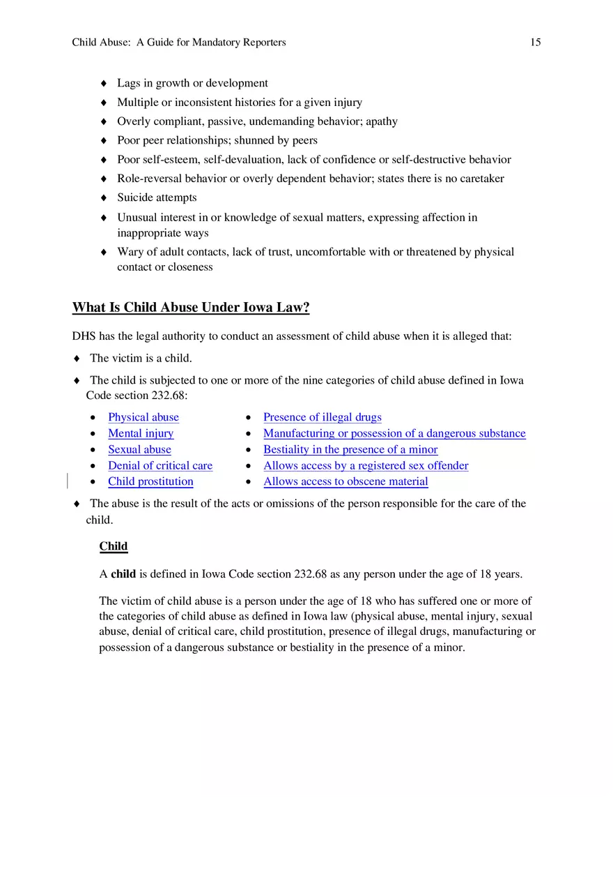 Child Abuse - A Guide for Mandatory Reporters Part 2 - Page 5