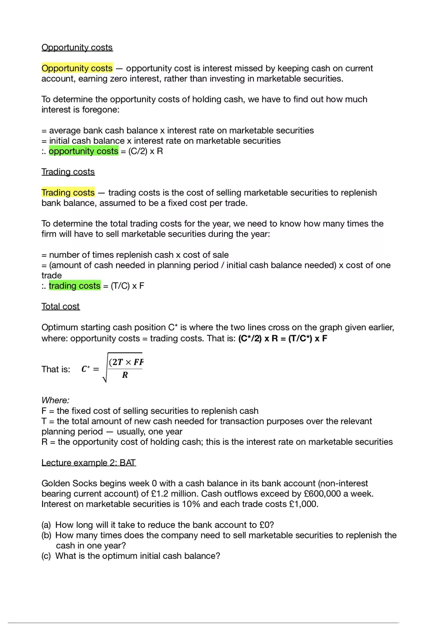 Business Finance Lecture 10 - Page 10