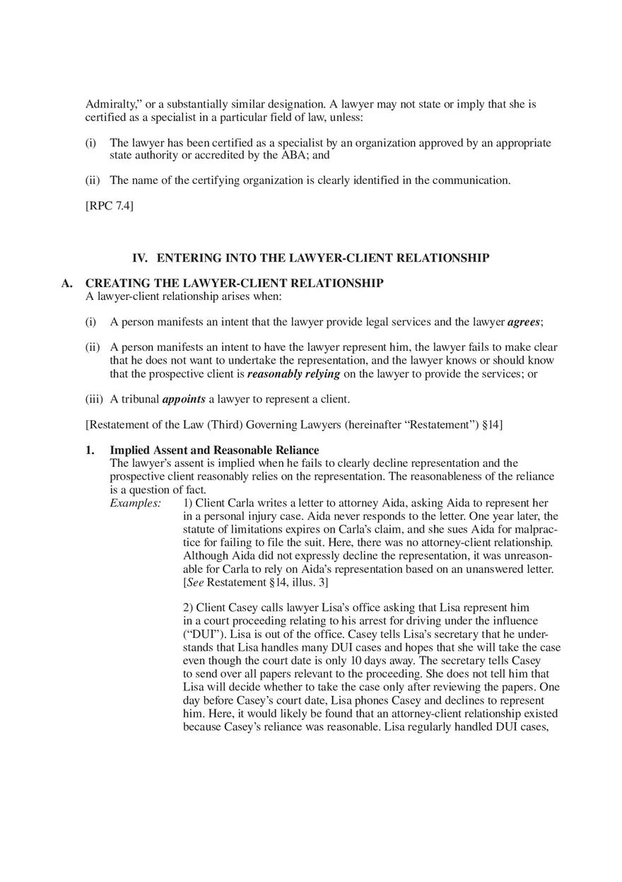 Professional Responsibility Guide Part 2 - Page 9