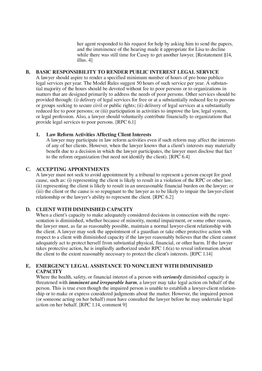Professional Responsibility Guide Part 2 - Page 10