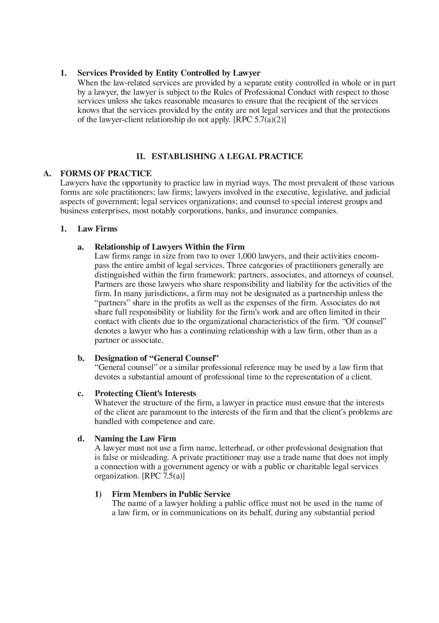 Professional Responsibility Guide Part 2 - Page 1