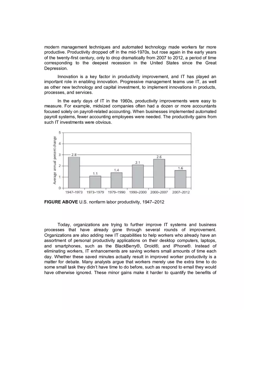 The Impact of IT on the Standard of Living and Worker Productivity - Page 2
