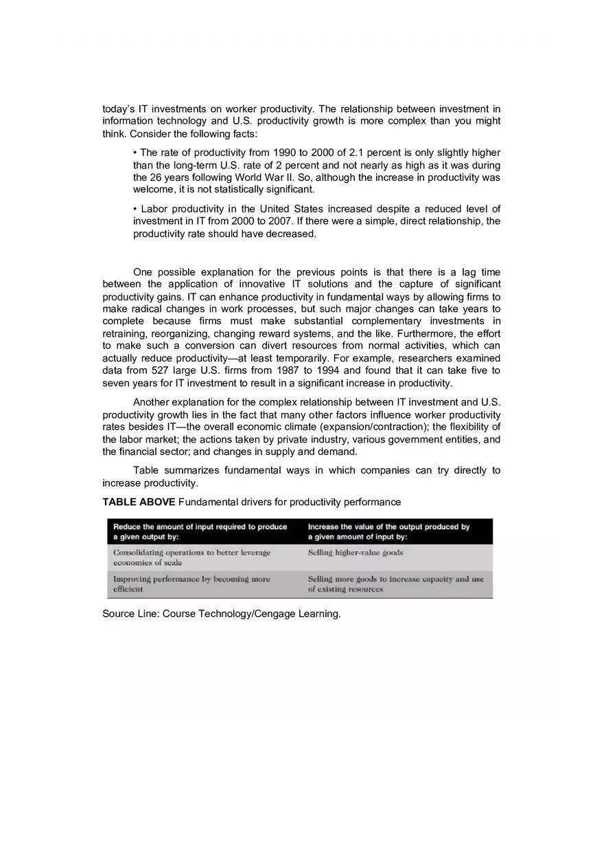The Impact of IT on the Standard of Living and Worker Productivity - Page 5