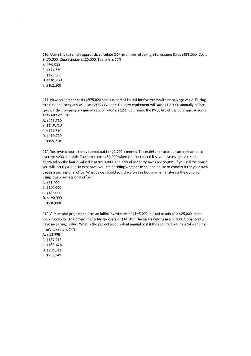 Financial Management Chapter 10 Answer Key - Page 10