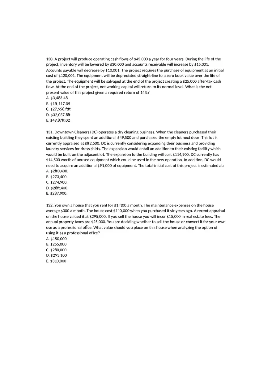 Financial Management Chapter 10 Answer Key - Page 16