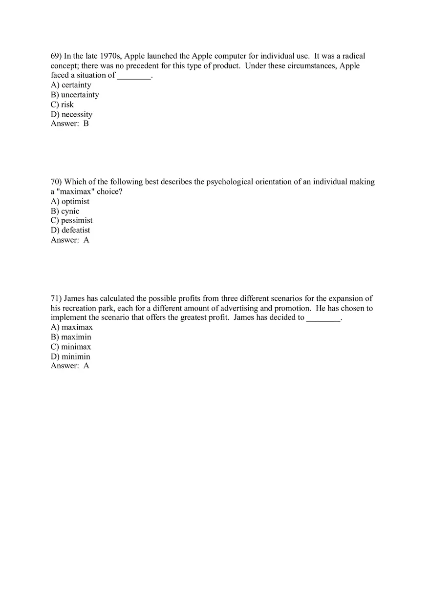 Managers as Decision Makers Part 2 - Page 11