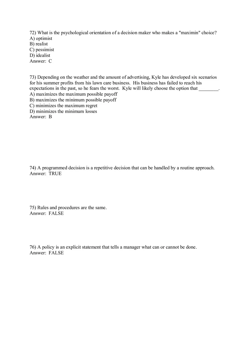 Managers as Decision Makers Part 2 - Page 12