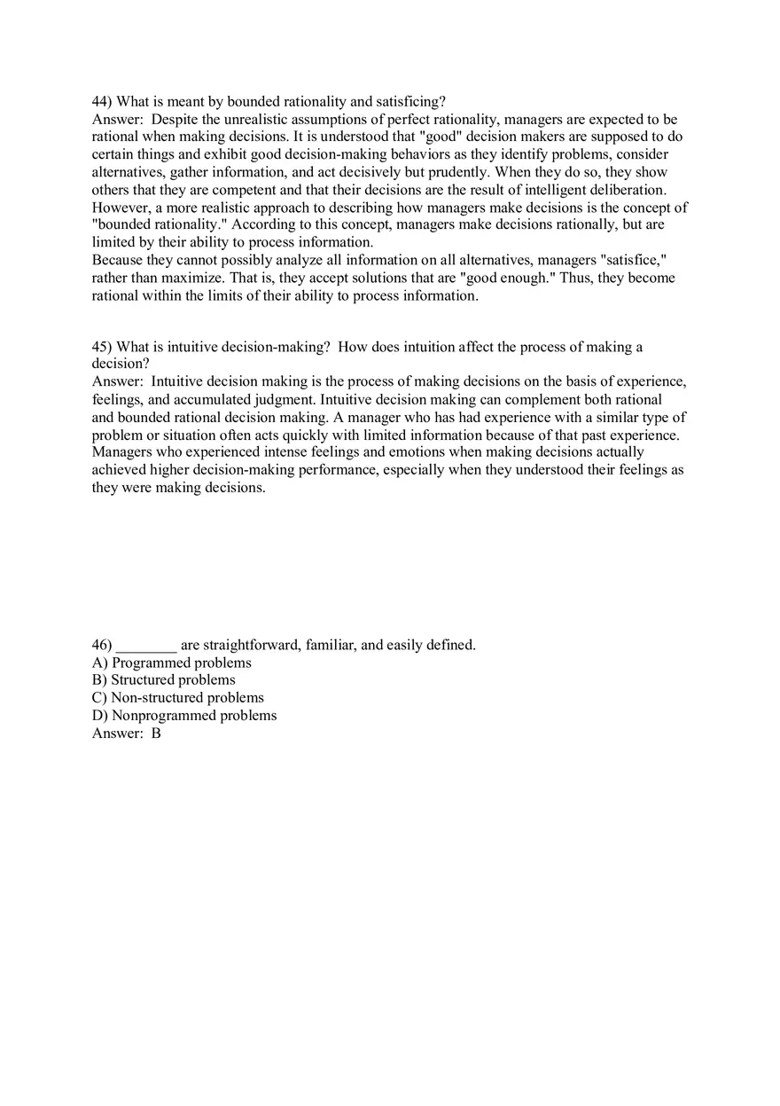 Managers as Decision Makers Part 2 - Page 2