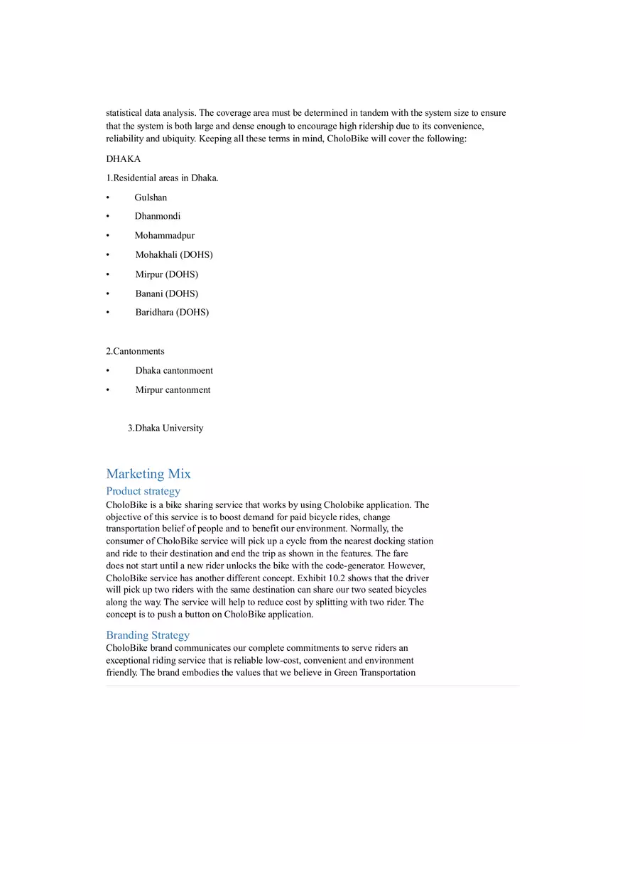 Cholo Bike - Marketing Plan - Page 11