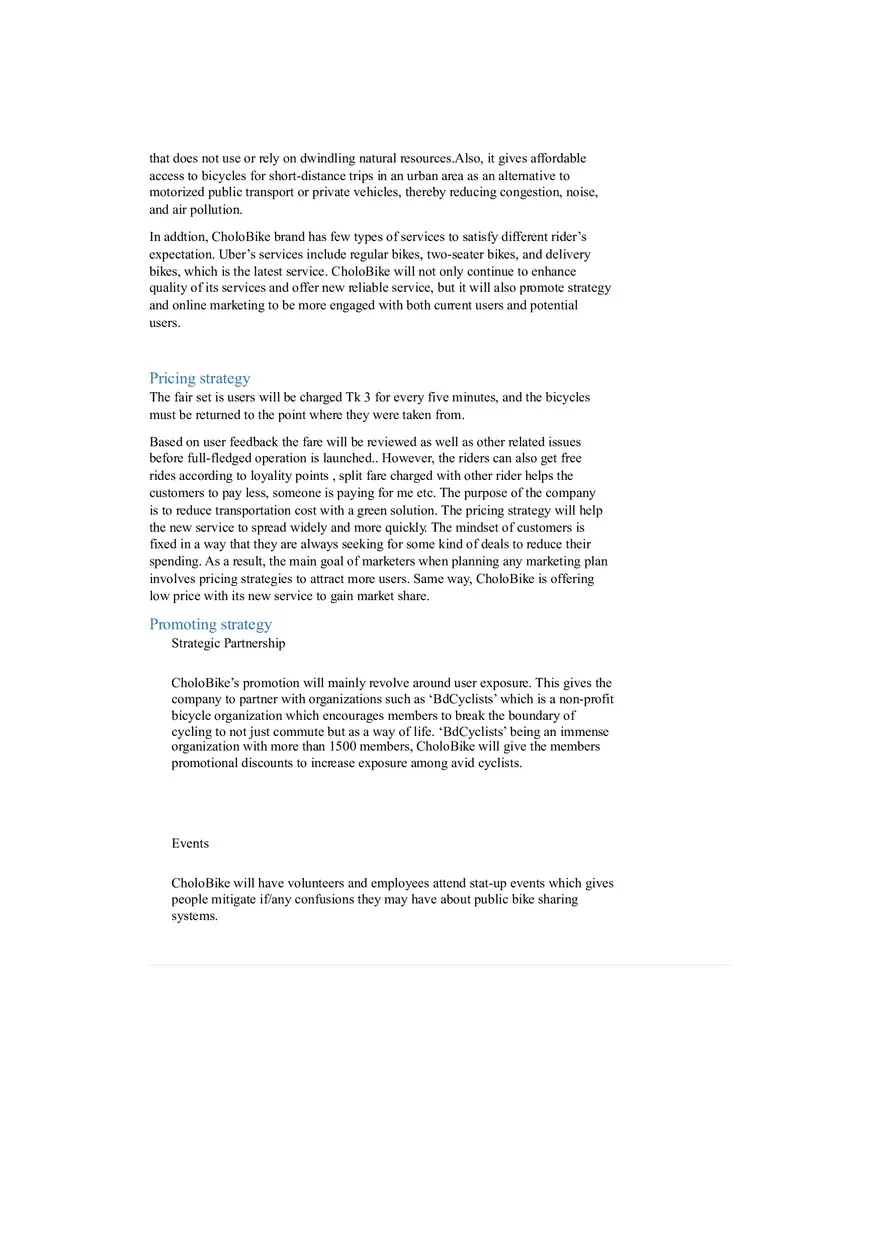 Cholo Bike - Marketing Plan - Page 12