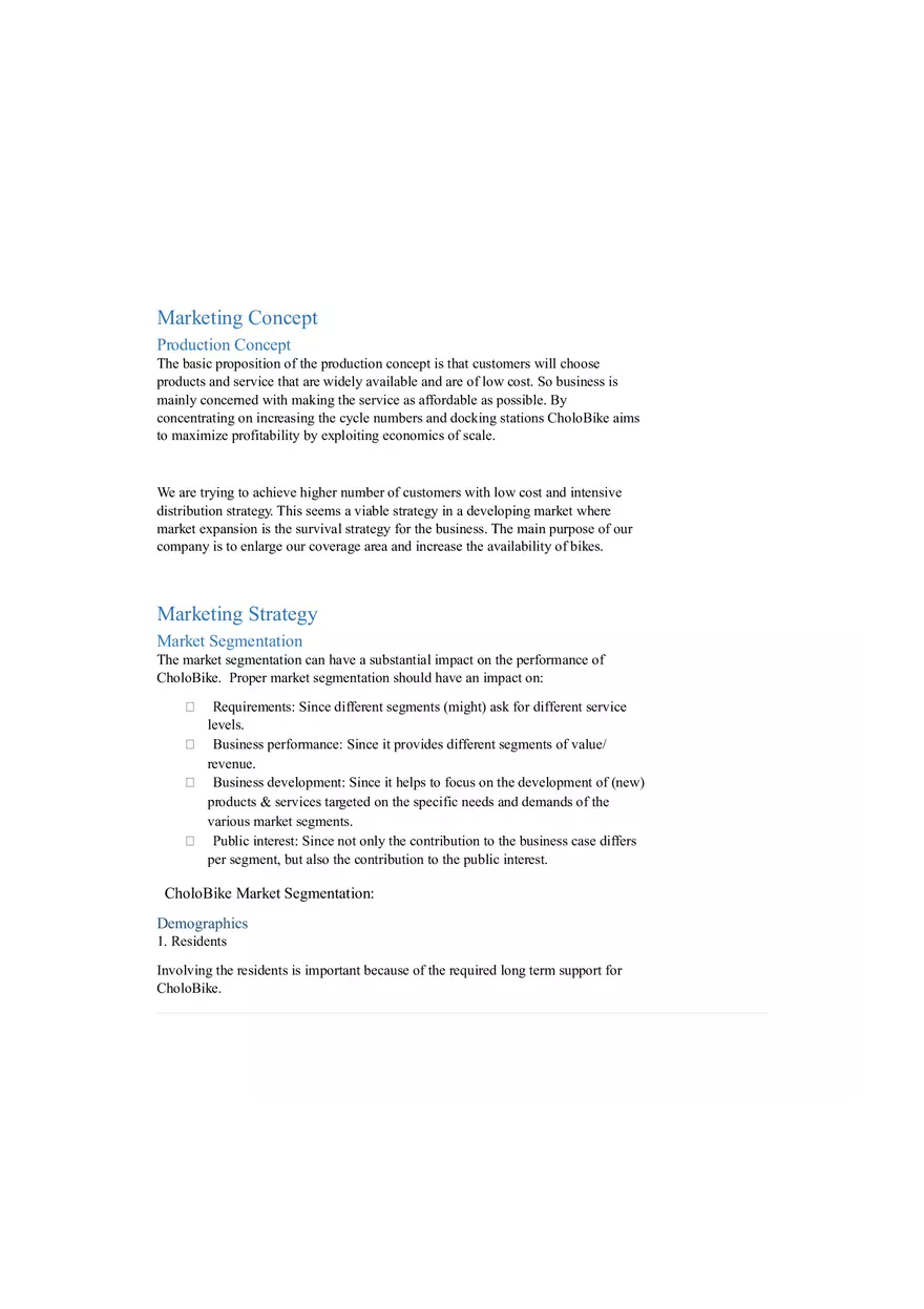 Cholo Bike - Marketing Plan - Page 6