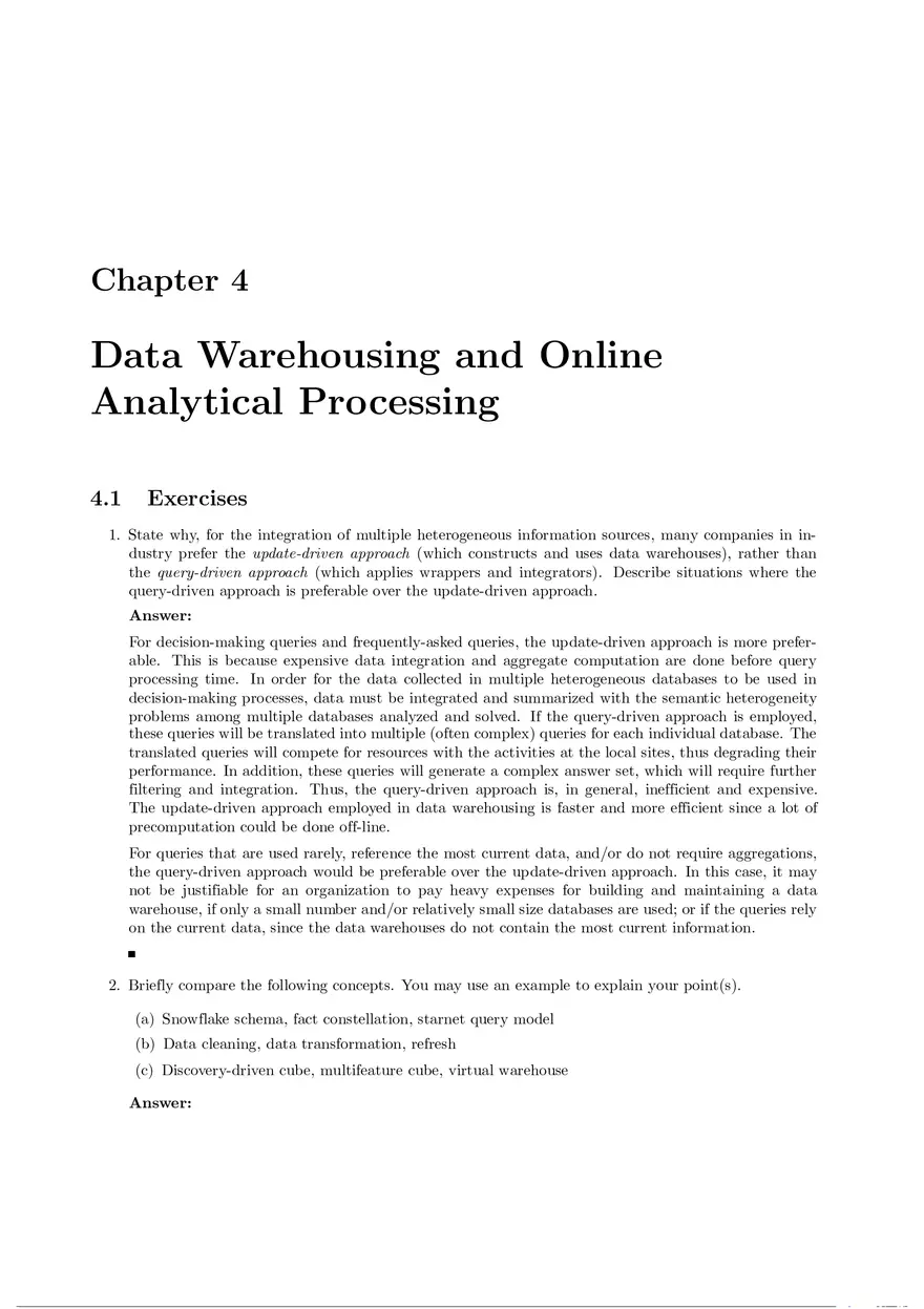 Solution Manual for Data Mining Chapter 4 - Page 1