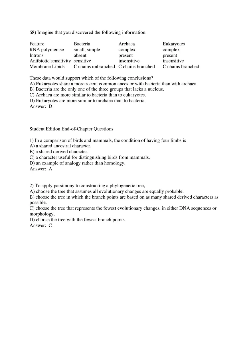 Phylogeny and the Tree of Life Part 2 - Page 9
