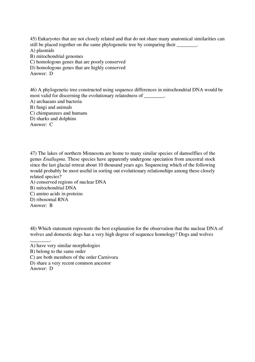 Phylogeny and the Tree of Life Part 2 - Page 16