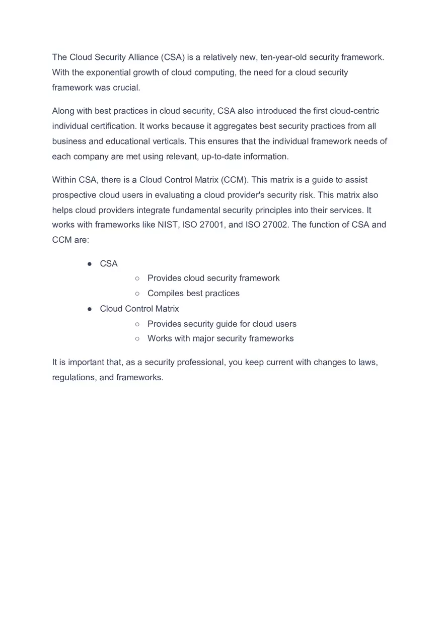 Security Frameworks Facts - Page 3