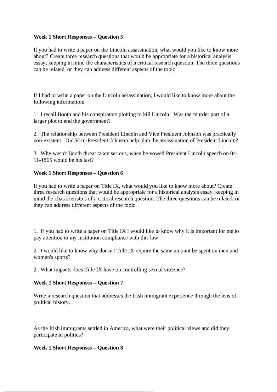 Applied History Week 1 Short Responses - Page 2