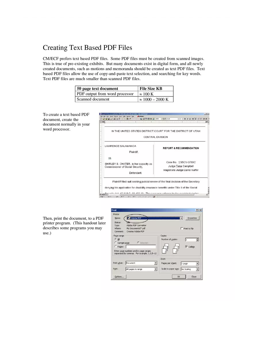 Creating Text Based PDF Files - Page 1