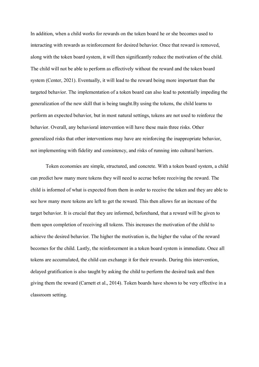 Ethics Paper - Token Economy - Page 2