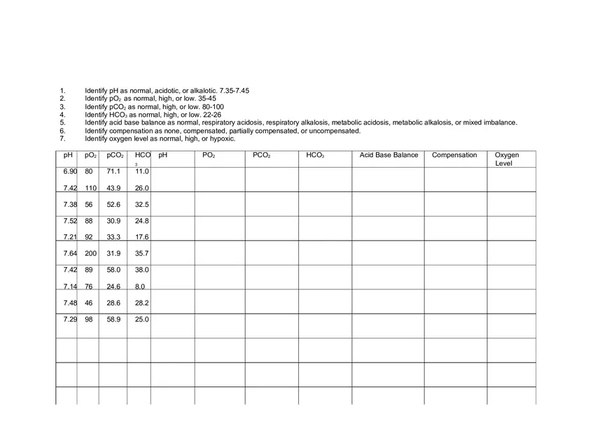 ABG Practice Worksheet - Page 1