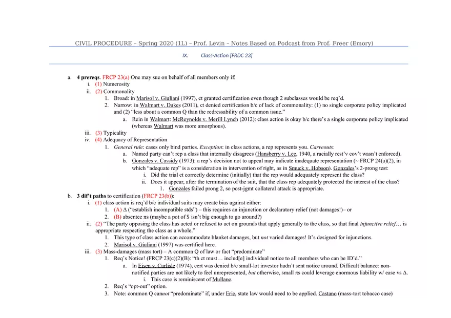 Civ Pro Outline - Personal JD - Page 21