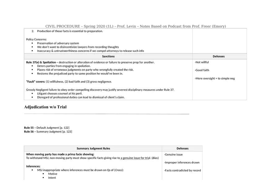 Civ Pro Outline - Personal JD - Page 34