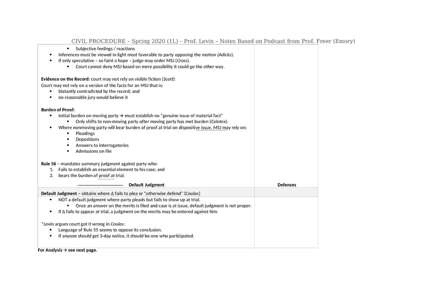 Civ Pro Outline - Personal JD - Page 37