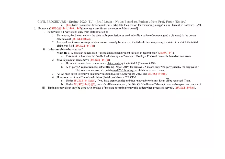 Civ Pro Outline - Personal JD - Page 4