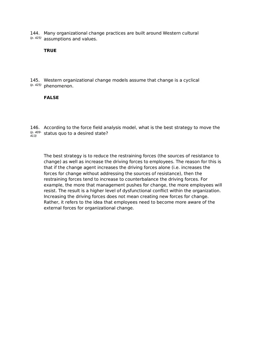 Chapter 15 Organizational Change Answer Key 5 - Page 10