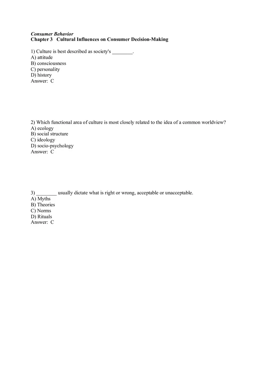 Cultural Influences on Consumer Decision-Making Part 1 - Page 1