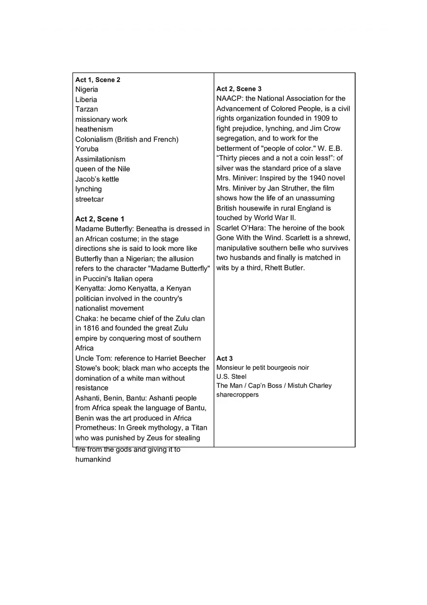 Raisin in the Sun Allusions - Page 2