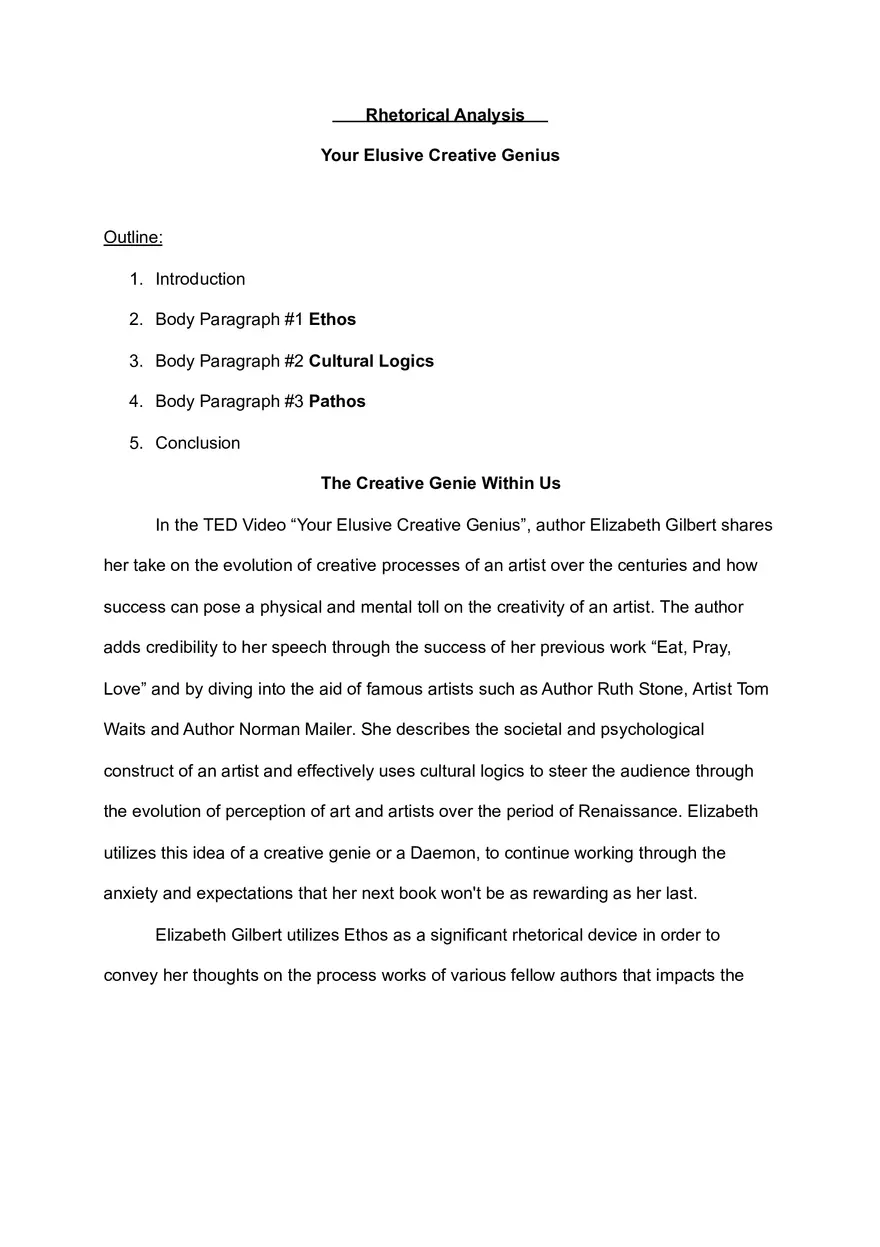 The Creative Genie Within Us - Page 1