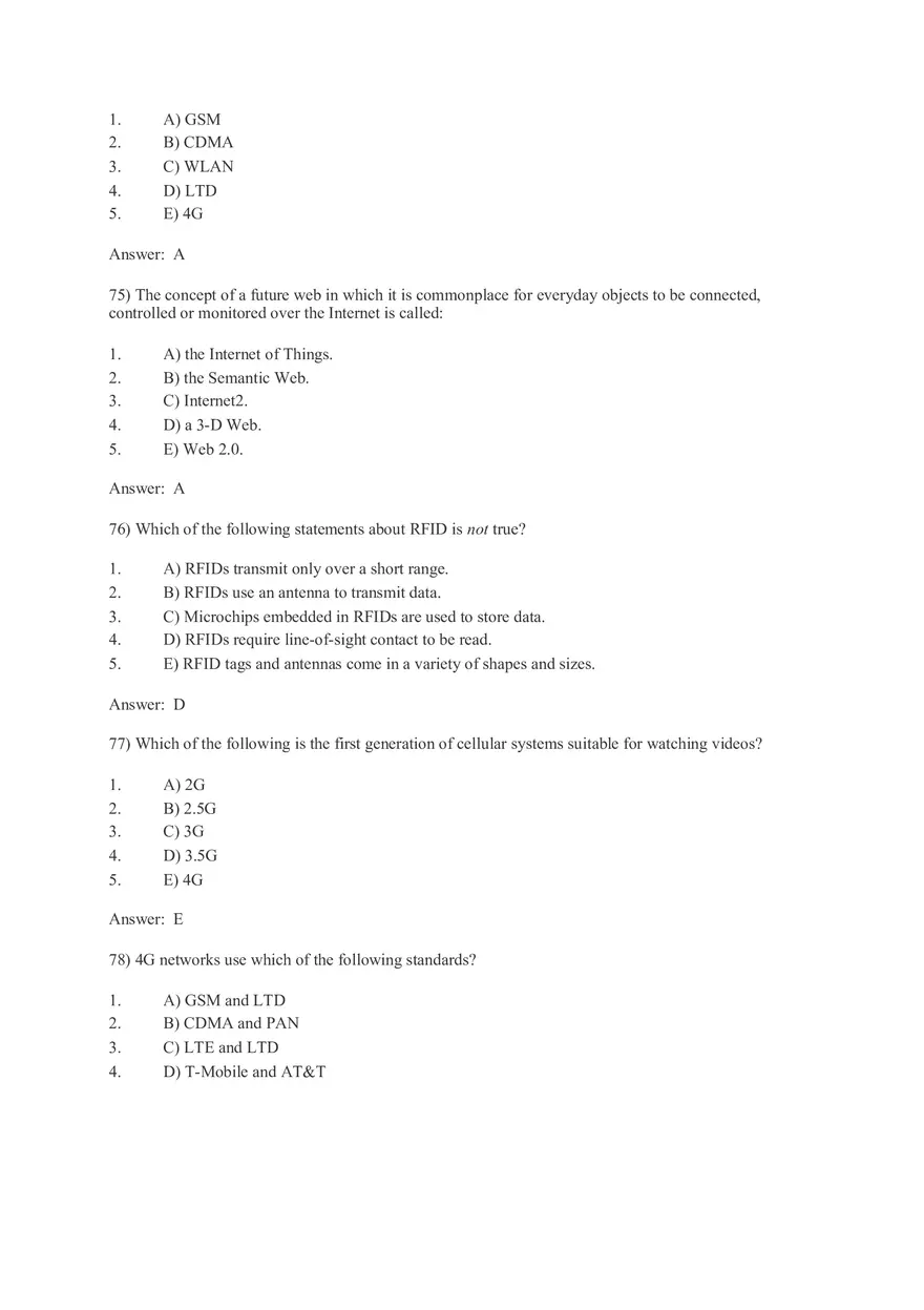 Telecommunications, the Internet, and Wireless Technology 2 - Page 5