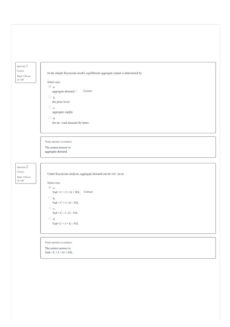 Macroeconomic Analysis Activity 1 Assessment - Page 1