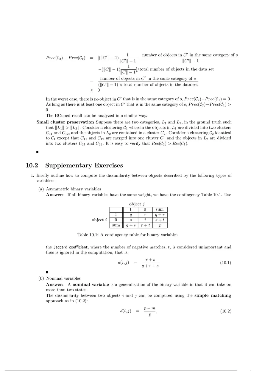 Solution Manual for Data Mining Chapter 10 - Page 14